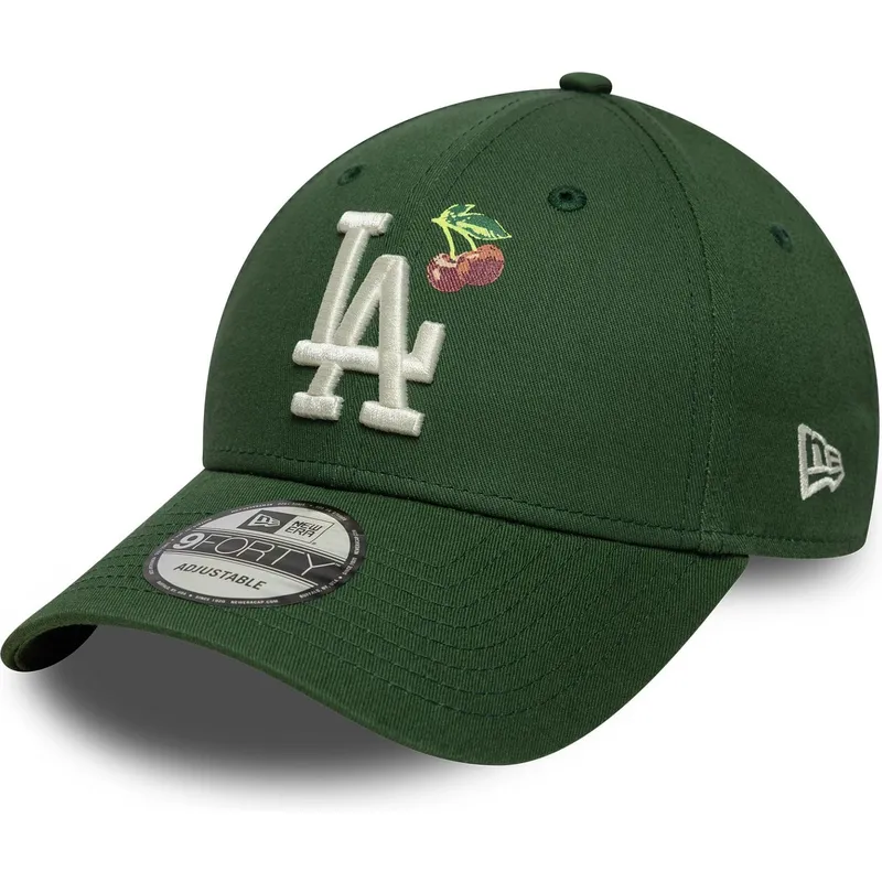 gron-justerbar-kurvet-kasket-9forty-fruit-icon-fra-los-angeles-dodgers-mlb-fra-new-era