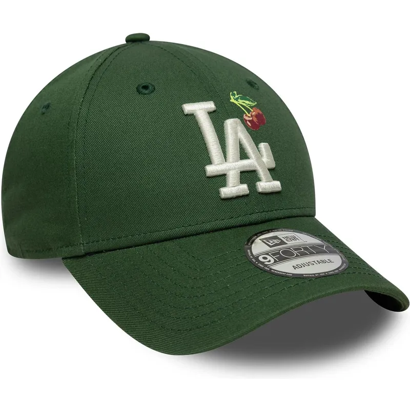 gron-justerbar-kurvet-kasket-9forty-fruit-icon-fra-los-angeles-dodgers-mlb-fra-new-era