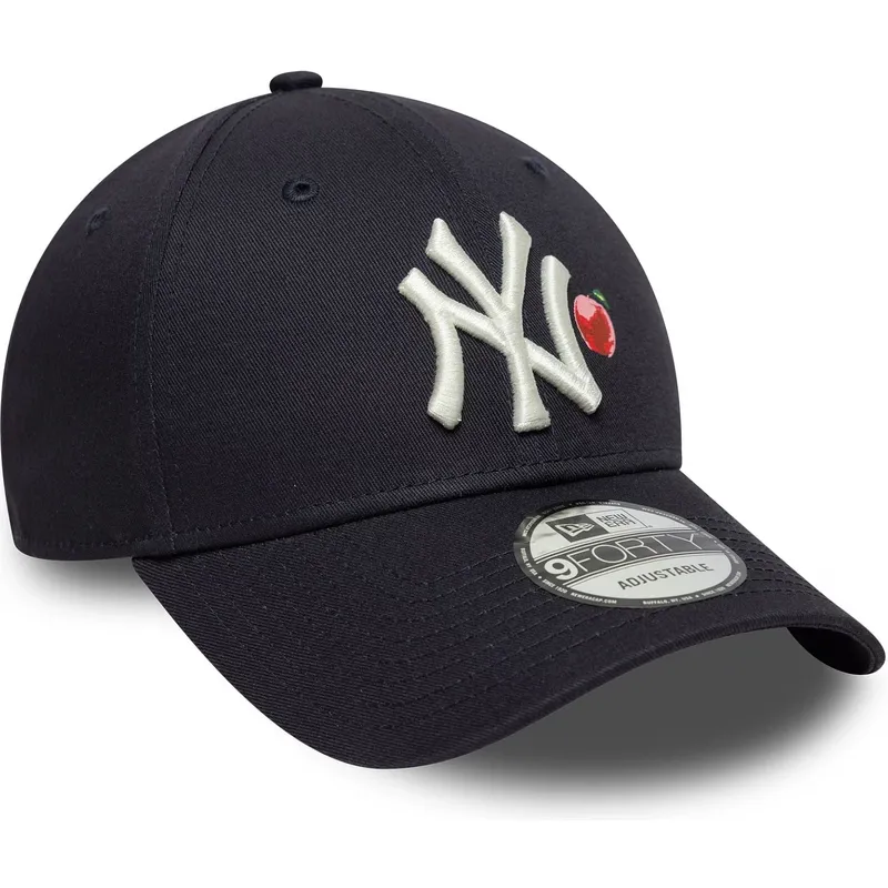 casquette-courbee-bleue-marine-ajustable-9forty-fruit-icon-new-york-yankees-mlb-new-era