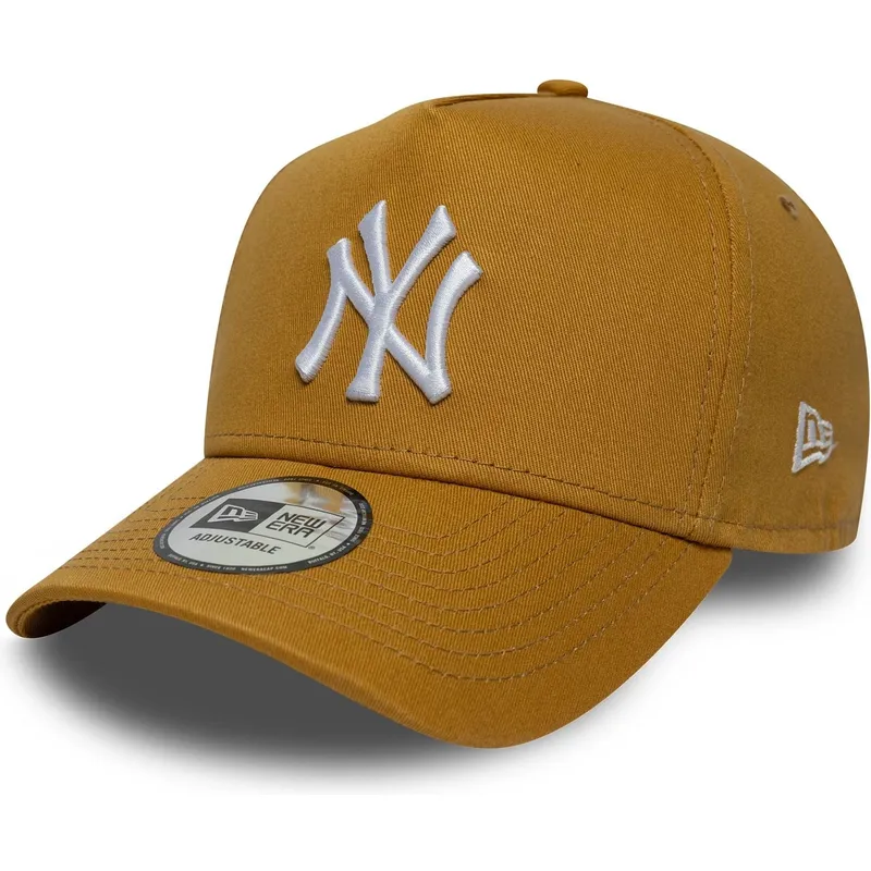 brun-bojd-keps-snapback-9forty-e-frame-league-essential-fran-new-york-yankees-mlb-av-new-era