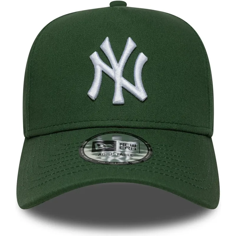 cappellino-curvo-verde-snapback-9forty-e-frame-league-essential-dei-new-york-yankees-mlb-di-new-era
