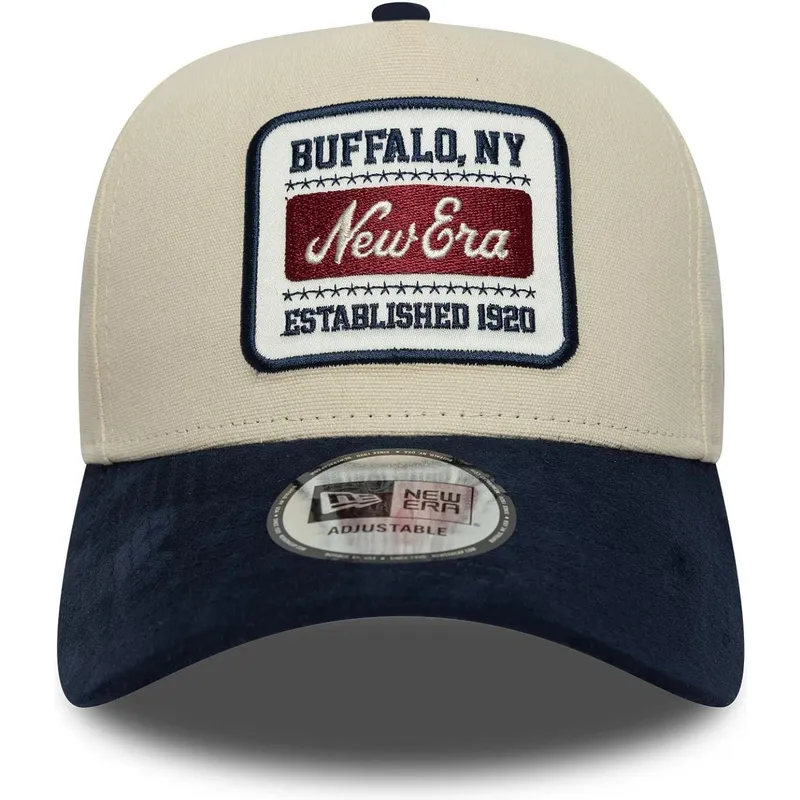 gorra-curva-beige-y-azul-marino-ajustable-9forty-e-frame-patch-suede-de-new-era