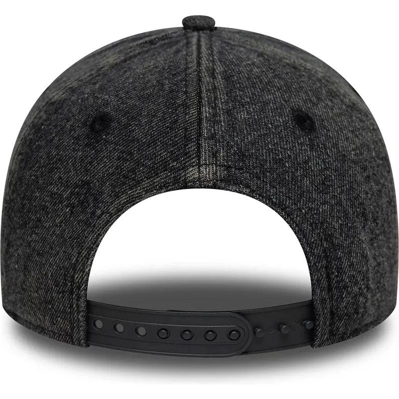 cappellino-con-visiera-curva-nero-snapback-9forty-e-frame-denim-dei-los-angeles-dodgers-mlb-di-new-era