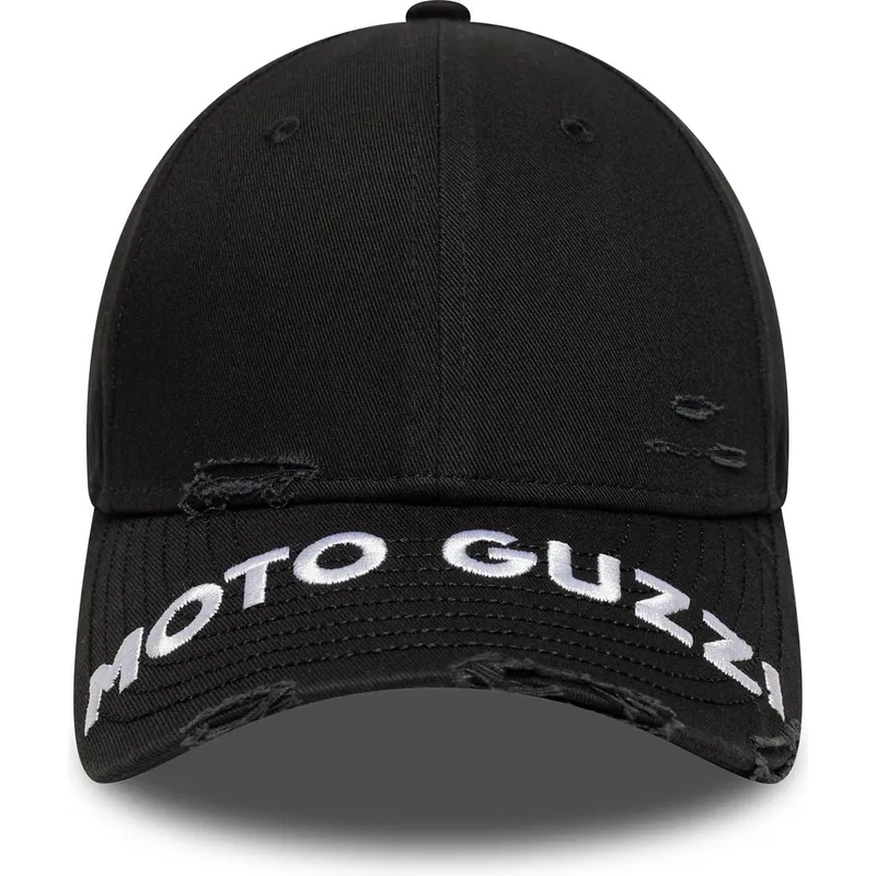 new-era-curved-brim-9forty-m-crown-distressed-moto-guzzi-black-adjustable-cap