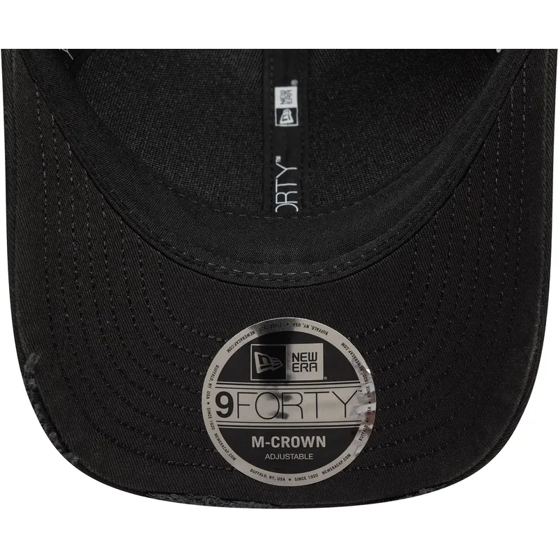 sort-justerbar-kurvet-kasket-9forty-m-crown-distressed-fra-moto-guzzi-fra-new-era