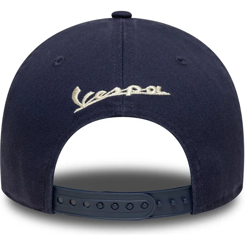casquette-courbee-bleue-snapback-9forty-m-crown-80th-year-vespa-piaggio-new-era