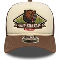 casquette-trucker-marron-9forty-m-crown-graphic-new-era