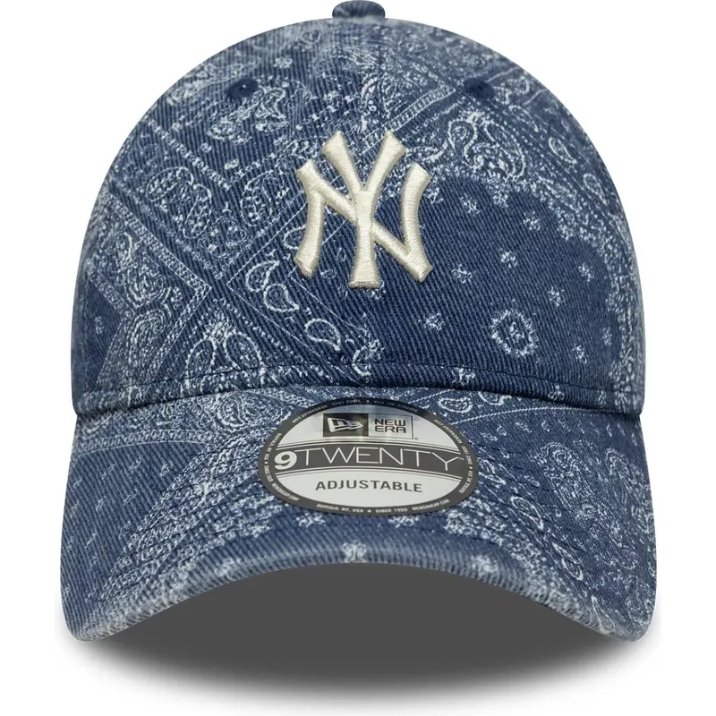 new-era-curved-brim-9twenty-washed-paisley-new-york-yankees-mlb-blue-adjustable-cap