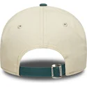 beige-und-grune-verstellbare-curved-cap-9twenty-mini-washed-der-los-angeles-dodgers-mlb-von-new-era