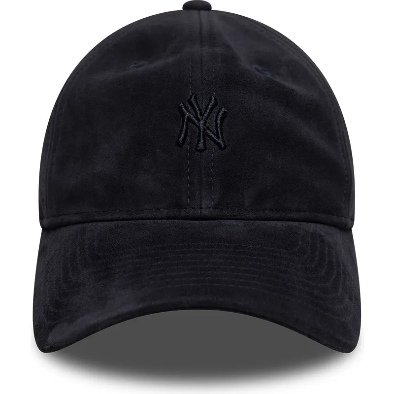 marinbla-bojd-keps-justerbar-med-marinblatt-logo-9twenty-suede-fran-new-york-yankees-mlb-av-new-era