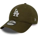 new-era-curved-brim-9twenty-linen-los-angeles-dodgers-mlb-green-adjustable-cap
