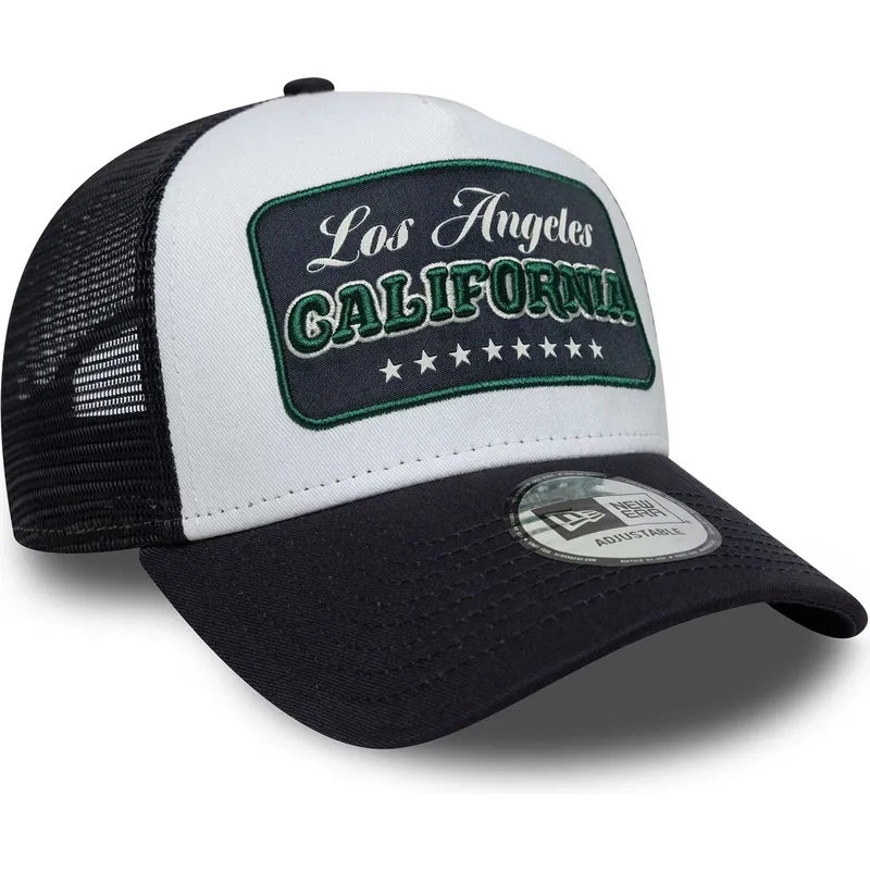 gorra-trucker-weiss-und-marineblau-a-frame-location-von-los-angeles-stadte-und-strande-california-von-new-era