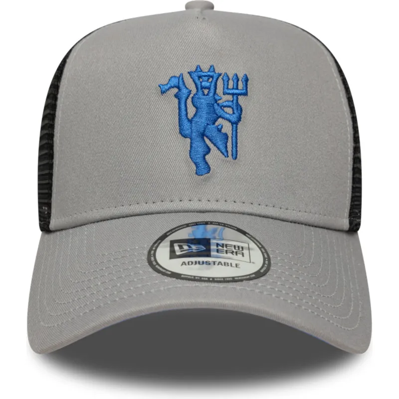 casquette-trucker-grise-et-noire-a-frame-seasonal-manchester-united-football-club-premier-league-new-era