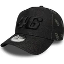 schwarze-gebogene-snapback-kappe-e-frame-laser-etch-denim-von-valentino-rossi-vr46-motogp-von-new-era
