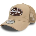 new-era-a-frame-oval-canvas-distress-brown-trucker-hat