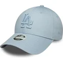 cappellino-con-visiera-curva-azzurro-regolabile-con-logo-blu-da-donna-9forty-metallic-logo-dei-los-angeles-dodgers-mlb-di-new-er