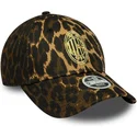 gorra-curva-leopardo-ajustable-para-mujer-9forty-de-ac-milan-serie-a-de-new-era