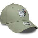 cappellino-con-visiera-curva-verde-chiaro-regolabile-da-donna-9forty-floral-icon-dei-los-angeles-dodgers-mlb-di-new-era