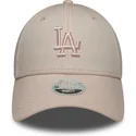 justerbar-rosa-bojd-keps-med-rosa-logotyp-for-dam-9forty-league-essential-midi-fran-los-angeles-dodgers-mlb-av-new-era
