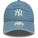 cappellino-curvo-blu-regolabile-da-donna-9twenty-denim-stitch-dei-new-york-yankees-mlb-di-new-era