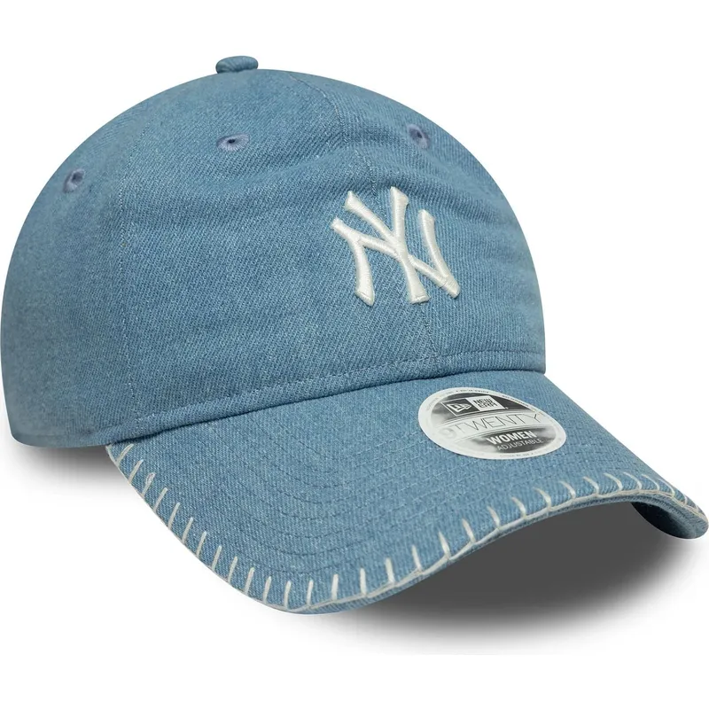 bojd-bla-justerbar-keps-for-dam-9twenty-denim-stitch-fran-new-york-yankees-mlb-av-new-era