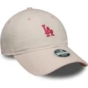 cappellino-curvo-rosa-regolabile-da-donna-9twenty-washed-mini-dei-los-angeles-dodgers-mlb-di-new-era