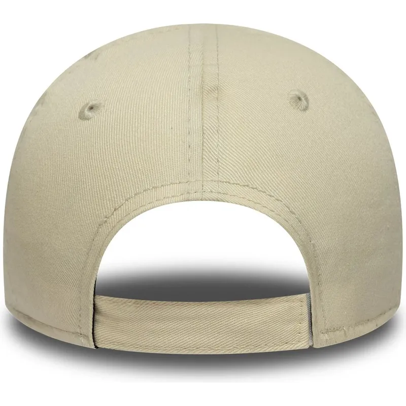 cappellino-curvo-beige-e-rosa-regolabile-per-bambino-piccolo-9forty-league-essential-dei-los-angeles-dodgers-mlb-di-new-era