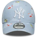 cappellino-curvo-azzurro-chiaro-regolabile-per-bambino-piccolo-9forty-plane-all-over-print-dei-new-york-yankees-mlb-di-new-era