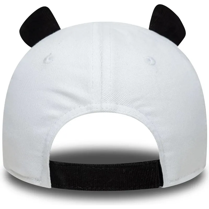 new-era-curved-brim-toddler-9forty-cord-ears-white-and-black-adjustable-cap