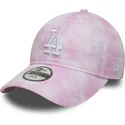 cappellino-curvo-rosa-regolabile-per-bambino-9twenty-tie-dye-dei-los-angeles-dodgers-mlb-di-new-era