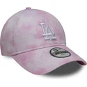 cappellino-curvo-rosa-regolabile-per-bambino-9twenty-tie-dye-dei-los-angeles-dodgers-mlb-di-new-era