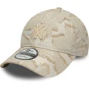 cappellino-curvo-beige-regolabile-con-logo-beige-9twenty-img-floral-di-new-york-yankees-mlb-di-new-era