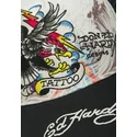 cappellino-trucker-bianco-e-nero-tattoo-eagle-graphic-di-ed-hardy