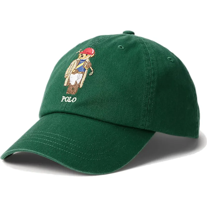 cappellino-curvo-verde-regolabile-classic-sport-twill-polo-bear-di-polo-ralph-lauren