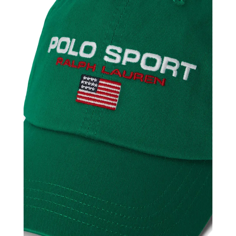 casquette-courbee-verte-ajustable-sport-twill-polo-ralph-lauren