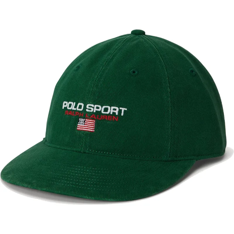 cappellino-curvo-verde-regolabile-authentic-baseball-di-polo-ralph-lauren