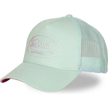 Von Dutch LOG21 Green and Pink Trucker Hat