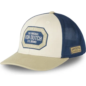 Cappellino trucker beige e blu SEM10 di Von Dutch