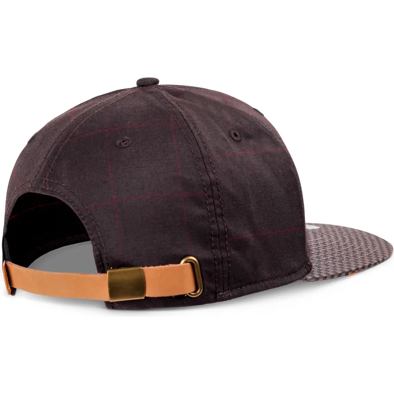 braune-verstellbare-glencheck-flatcap-von-djinns