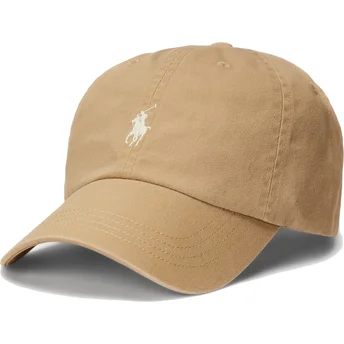 Brązowa regulowana czapka z daszkiem Cotton Chino Classic Sport Polo Ralph Lauren