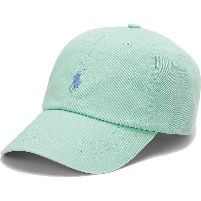 polo-ralph-lauren-curved-brim-cotton-chino-classic-sport-light-green-adjustable-cap