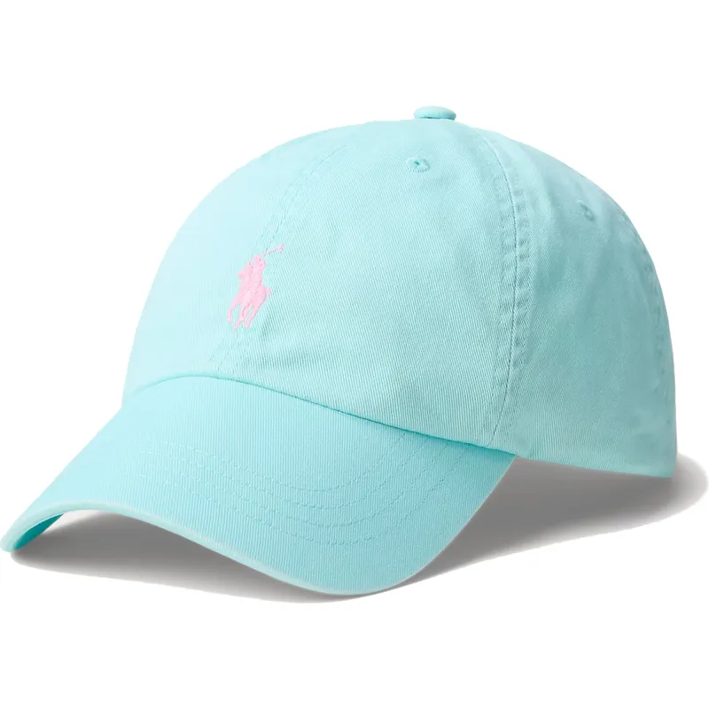 cappellino-curvo-azzurro-chiaro-regolabile-con-logo-rosa-cotton-chino-classic-sport-di-polo-ralph-lauren