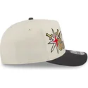 cappellino-curvo-beige-e-nero-snapback-9fifty-a-frame-classic-di-vegas-golden-knights-nhl-di-new-era