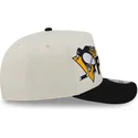 cappellino-visiera-curva-beige-snapback-9fifty-a-frame-classic-di-pittsburgh-penguins-nhl-di-new-era