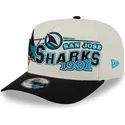 bezowo-czarna-zakrzywiona-czapka-snapback-9fifty-a-frame-classic-san-jose-sharks-nhl-new-era