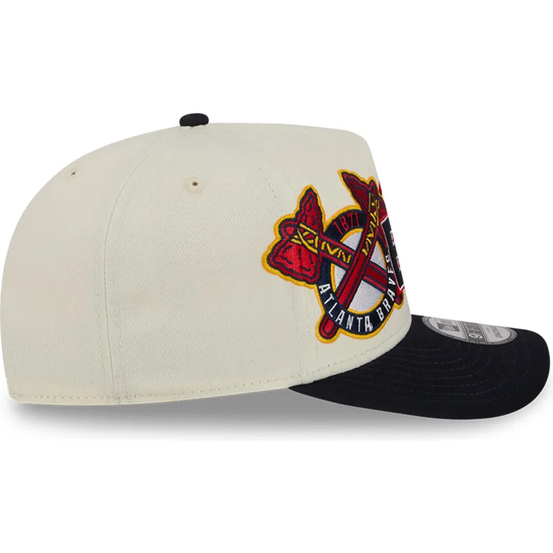 beige-och-svart-kurvad-keps-snapback-9fifty-a-frame-classic-atlanta-braves-mlb-fran-new-era