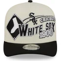 gorra-curva-beige-y-negra-snapback-9fifty-a-frame-classic-de-chicago-white-sox-mlb-de-new-era