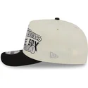 buet-beige-og-sort-snapback-kasket-9fifty-a-frame-classic-fra-chicago-white-sox-mlb-fra-new-era