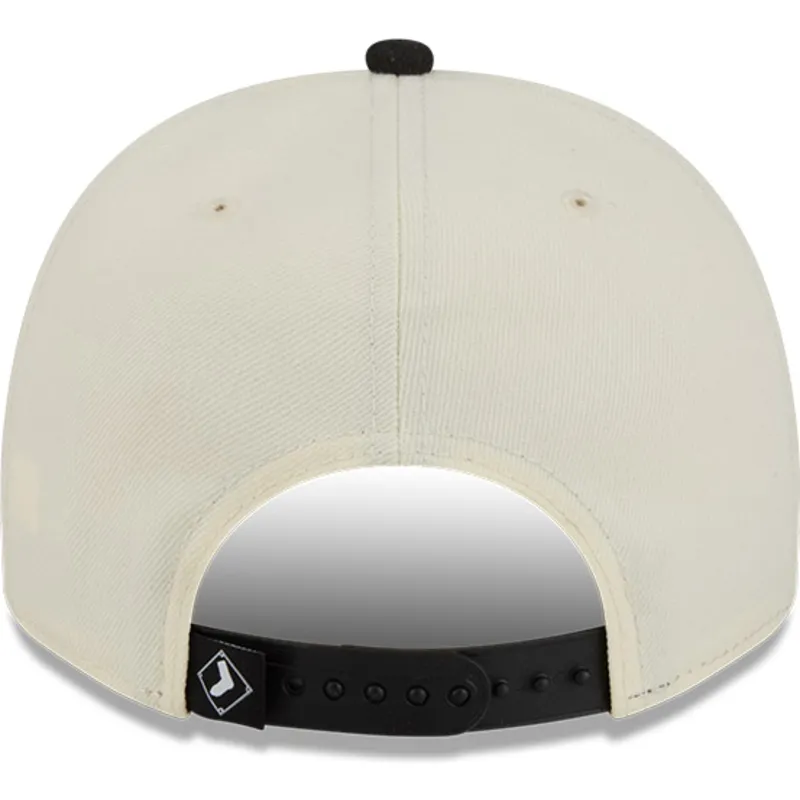 czapka-z-daszkiem-bezowo-czarna-snapback-9fifty-a-frame-classic-chicago-white-sox-mlb-new-era