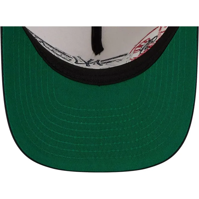 casquette-courbee-beige-et-bleue-marine-snapback-9fifty-a-frame-classic-new-york-yankees-mlb-new-era